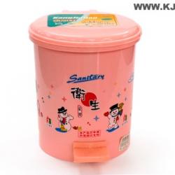 2219印花小圓衛生桶