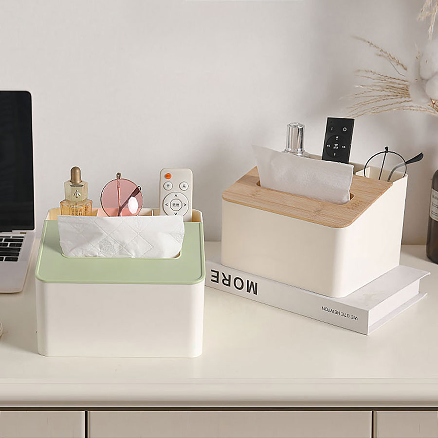 紙巾盒收納座/(木蓋)