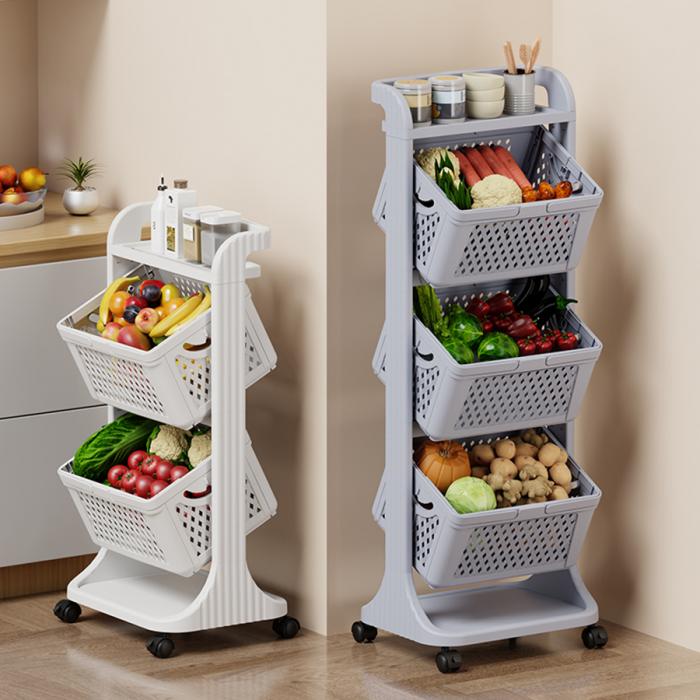 折疊廚房收納架(二層/