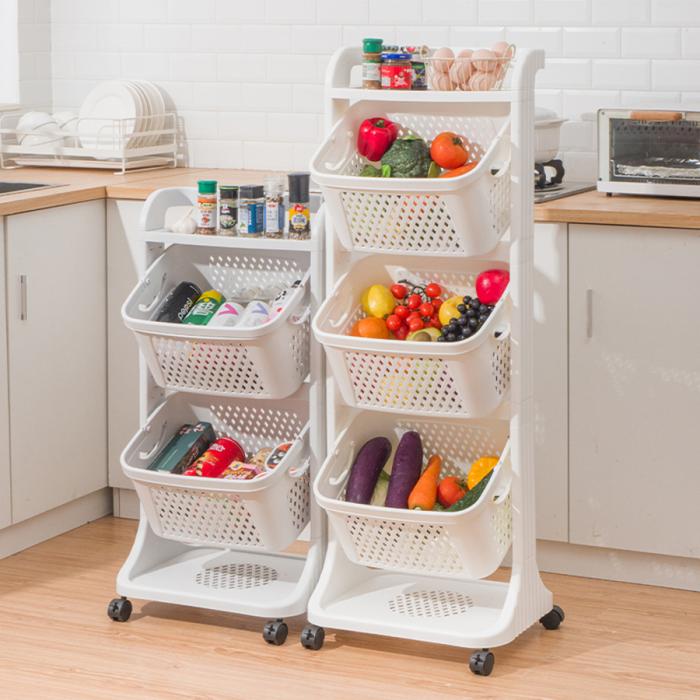 推車(chē)廚房收納架(二層/